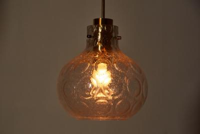 Petite Textured Glass Globe Pendant