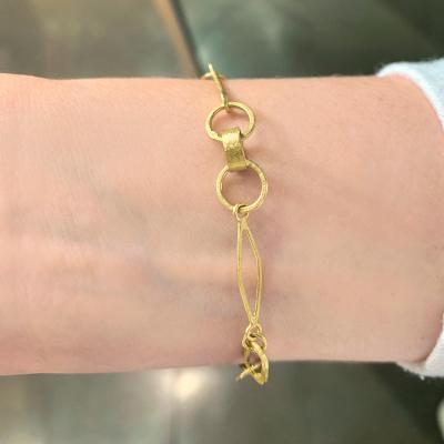 Petra Class High Karat Gold Mixed Chain Link Elements Bracelet Petra Class 2022
