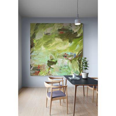 Petra Schott Forest Of Life II Abstract painting 2024