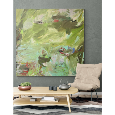 Petra Schott Forest Of Life II Abstract painting 2024