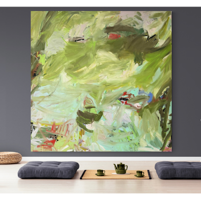 Petra Schott Forest Of Life II Abstract painting 2024