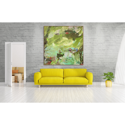 Petra Schott Forest Of Life II Abstract painting 2024