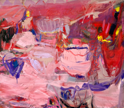 Petra Schott Meeting Pleasure Meeting Pain Abstract painting 2024