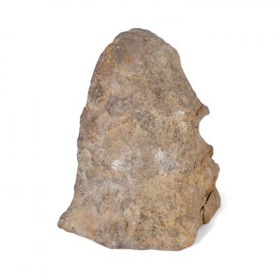 Petrified wood specimen and amethyst geode