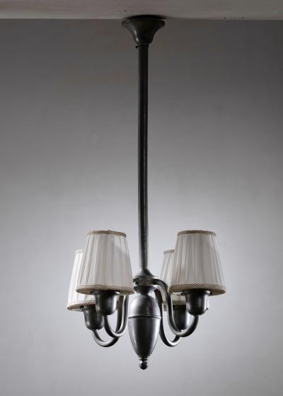 Pewter chandelier
