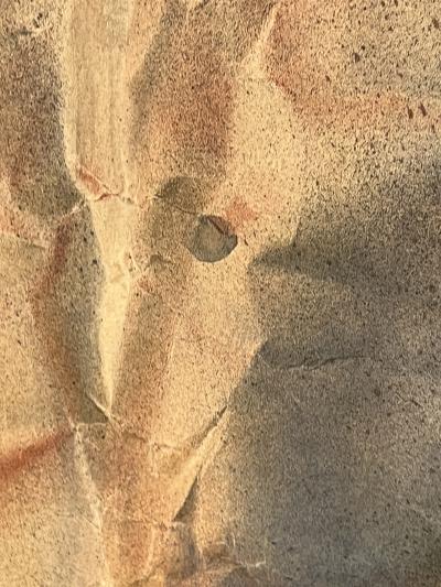 Philip Anthony Moose MID CENTURY CUBIST FISHERMANS CATCH PAINTING ON PAPER BY PHILIP MOOSE