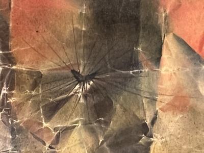 Philip Anthony Moose MID CENTURY CUBIST FISHERMANS CATCH PAINTING ON PAPER BY PHILIP MOOSE