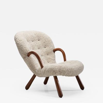 Philip Arctander Phillip Arctander Clam Chair Denmark 1940s