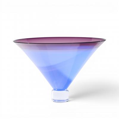 Philip Baldwin Philip Baldwin Monica Guggisberg Mid Century Blue Art Glass Vase