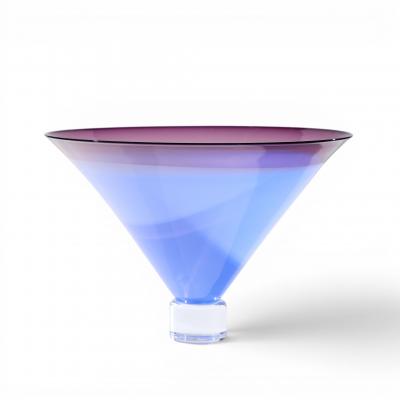 Philip Baldwin Philip Baldwin Monica Guggisberg Mid Century Blue Art Glass Vase