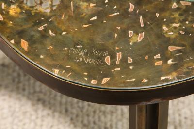 Philip Kelvin LaVerne Rare Viola Cocktail Table