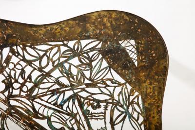 Philip Kelvin LaVerne Rare Viola Cocktail Table