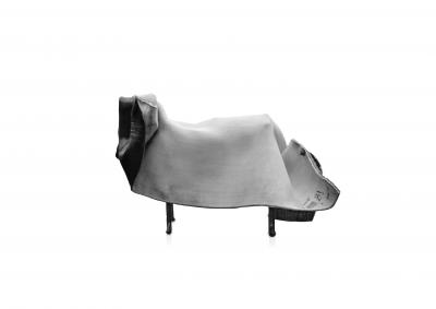 Philip Michael Wolfson TSUKOMOGAMI SHEEP bench sculpture without bronze horns