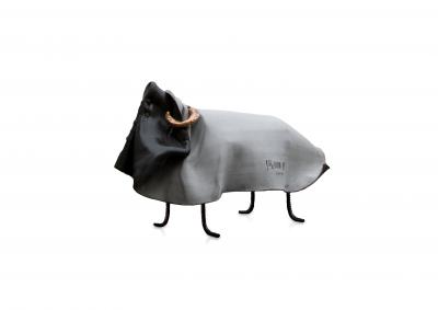 Philip Michael Wolfson TSUKOMOGAMI SHEEP bench sculpture without bronze horns