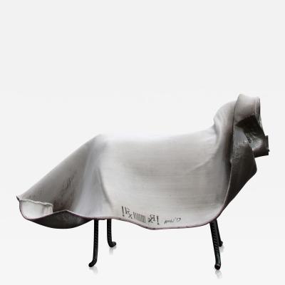 Philip Michael Wolfson TSUKOMOGAMI SHEEP bench sculpture without bronze horns