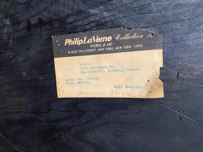 Philip and Kelvin LaVerne Acid Etched and Patinated Bronze Coffee Table by Philip and Kelvin LaVerne