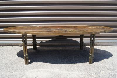 Philip and Kelvin LaVerne Bronze Coffee Table with Biblical Scenes by Philip and Kelvin LaVerne