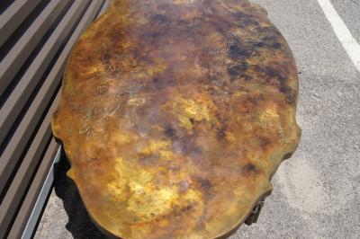 Philip and Kelvin LaVerne Bronze Coffee Table with Biblical Scenes by Philip and Kelvin LaVerne