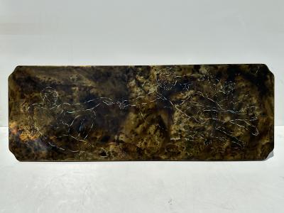 Philip and Kelvin LaVerne Creation of Man Etched Brass Coffee Table