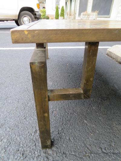 Philip and Kelvin LaVerne Fantastic Acid Etched Asian Inspired Coffee Table by Phillip and Kelvin Laverne