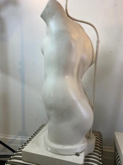 Philip and Kelvin LaVerne MALE AND FEMALE TORSO TABLE LAMPS IN THE MANNER OF PHILLIP KELVIN LAVERNE