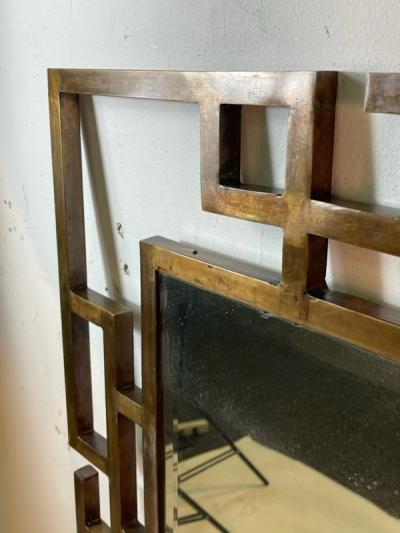 Philip and Kelvin LaVerne MODERNIST PAIR OF BRASS MIRRORS IN THE STYLE OF PHILIP AND KELVIN LAVERNE