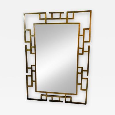 Philip and Kelvin LaVerne MODERNIST PAIR OF BRASS MIRRORS IN THE STYLE OF PHILIP AND KELVIN LAVERNE