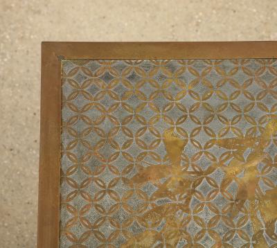 Philip and Kelvin LaVerne Pair of Kuan Su Side Tables by Philip Kelvin LaVerne