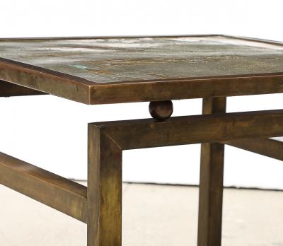 Philip and Kelvin LaVerne Pair of Ming Side Tables by Philip Kelvin LaVerne