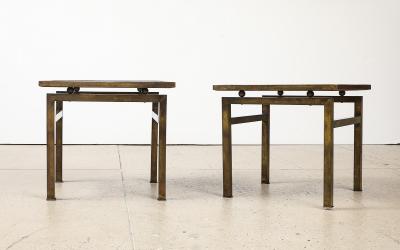 Philip and Kelvin LaVerne Pair of Ming Side Tables by Philip Kelvin LaVerne