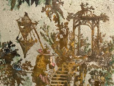 Philip and Kelvin LaVerne Philip Kelvin LaVerne Bronze Chinois Wall Plaque USA 1960s