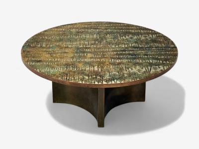 Philip and Kelvin LaVerne Philip Kelvin LaVerne Bronze Eternal Forest Coffee Table USA 1960s