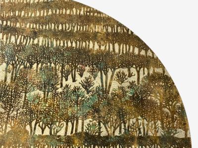 Philip and Kelvin LaVerne Philip Kelvin LaVerne Bronze Eternal Forest Coffee Table USA 1960s