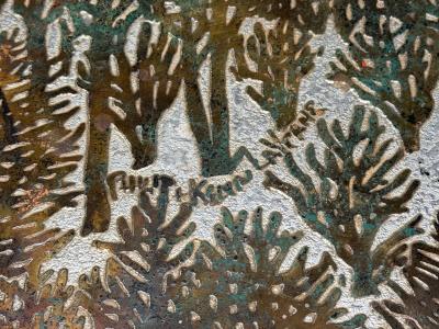 Philip and Kelvin LaVerne Philip Kelvin LaVerne Bronze Eternal Forest Coffee Table USA 1960s