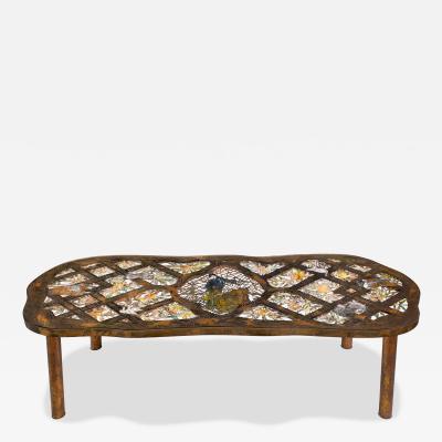 Philip and Kelvin LaVerne Philip Kelvin LaVerne Exquisite Fragonard Pierced Coffee Table 1960s Signed