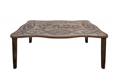 Philip and Kelvin LaVerne Philip Kelvin LaVerne Important and Unique Dining Table 1960s Signed 