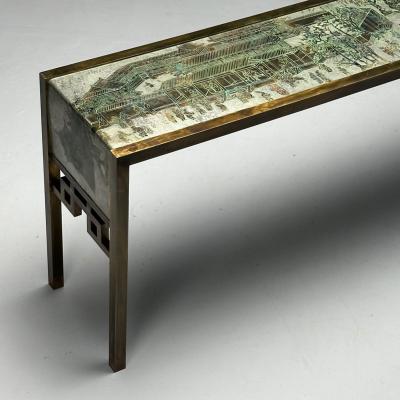 Philip and Kelvin LaVerne Philip Kelvin LaVerne Large Spring Festival Console Table Bronze 1960s
