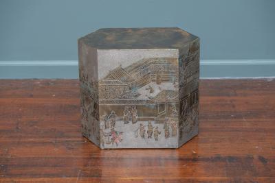 Philip and Kelvin LaVerne Philip Kelvin LaVerne Lo Ta Hexagonal Cube Side Table