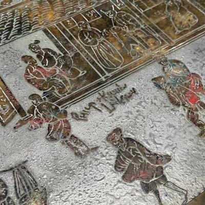 Philip and Kelvin LaVerne Philip Kelvin LaVerne Mid Century Modern Spring Festival Console Table Bronze