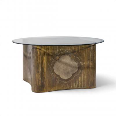 Philip and Kelvin LaVerne Philip Kelvin LaVerne Mid Century Suprise Acid Etched Bronze Dining Table