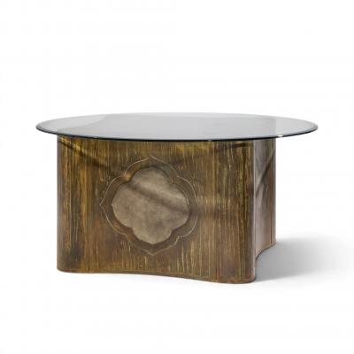 Philip and Kelvin LaVerne Philip Kelvin LaVerne Mid Century Suprise Acid Etched Bronze Dining Table