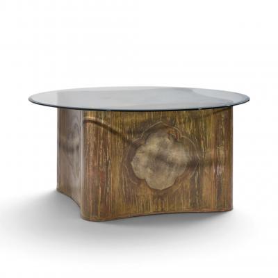 Philip and Kelvin LaVerne Philip Kelvin LaVerne Mid Century Suprise Acid Etched Bronze Dining Table