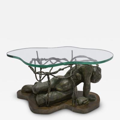 Philip and Kelvin LaVerne Philip Kelvin LaVerne Rare Persephone Enslaved Coffee Table 1970s Signed 