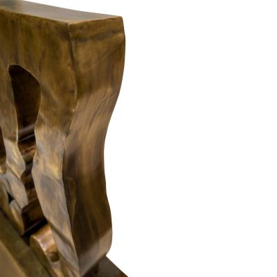 Philip and Kelvin LaVerne Philip Kelvin LaVerne Rare and Important Sculpture Dining Table 1980s Signed 