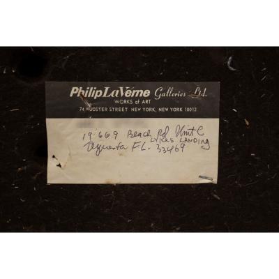 Philip and Kelvin LaVerne Philip Kelvin LaVerne Rare and Important Sculpture Dining Table 1980s Signed 