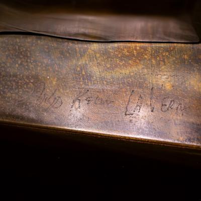 Philip and Kelvin LaVerne Philip Kelvin LaVerne Rare and Important Sculpture Dining Table 1980s Signed 