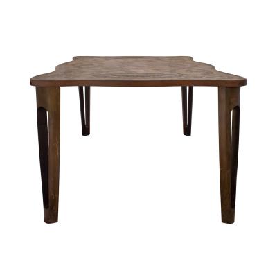 Philip and Kelvin LaVerne Philip Kelvin LaVerne Unique Important Aubusson Dining Table 1960s Signed