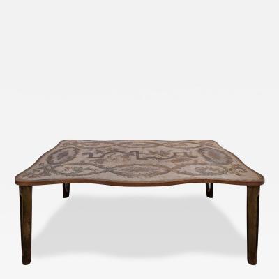 Philip and Kelvin LaVerne Philip Kelvin LaVerne Unique Important Aubusson Dining Table 1960s Signed