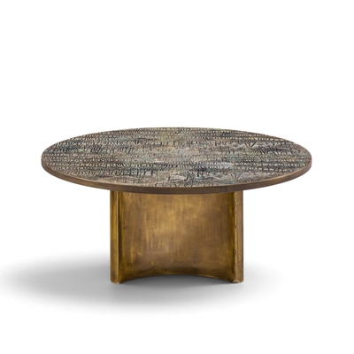 Philip and Kelvin LaVerne Philip and Kelvin LaVerne Eternal Forest Acid Etched Bronze Coffee Table