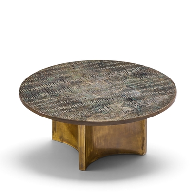 Philip and Kelvin LaVerne Philip and Kelvin LaVerne Eternal Forest Acid Etched Bronze Coffee Table